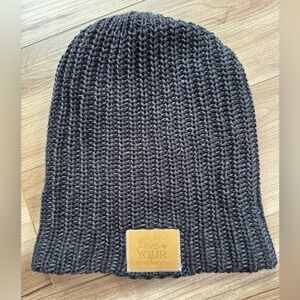 LOVE YOUR MELON Beanie Hat Cotton Black/Charcoal OSFM Men’s Women’s